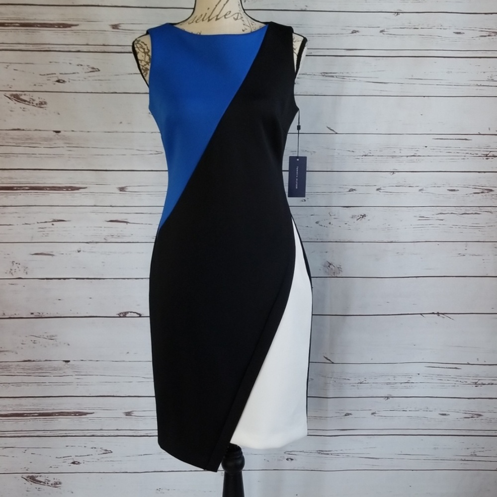 NWT Tommy Hilfiger Blueberry Black Colorblock - Picture 2 of 7